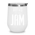 Books Are My Jam Graphic For Introverts Wine Tumbler