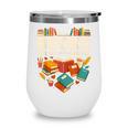 Books Are My Love Language Reading Lover Librarian Valentine Wine Tumbler