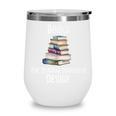 Books The Original Handheld Device Book Librarian Premium Wine Tumbler