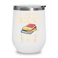I Like My Books With a Side Of Panic Thriller Wine Tumbler