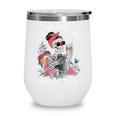 I Like My Books Spicy And My Coffee ICY Skeleton Women Wine Tumbler I Like My Books Spicy And My Coffee ICY Skeleton Women Wine Tumbler