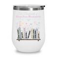 The Bookshelf Of a Hopeless Romantic Rom-Com Reading Bookish Wine Tumbler