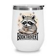 Booktrovert Raccoon Reading And Coffee For Book Lover Wine Tumbler