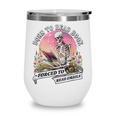 Born To Read Book Forced To Read Emails Skeleton Wine Tumbler