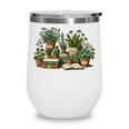 Botanical Garden Plants With Books Wine Tumbler Botanical Garden Plants With Books Wine Tumbler