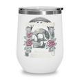 I Buy Books Like I'm Immortal Rose For Men Women Skeleton Wine Tumbler