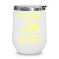 My Cat Guards My Mug And Book Humor Cats Premium Tri-Blend Wine Tumbler