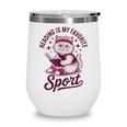 Cat Reading Is My Favorite Sport Retro Book Lover Wine Tumbler Cat Reading Is My Favorite Sport Retro Book Lover Wine Tumbler