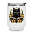 Cat For Women Book Lover Cute Cat And Book Wine Tumbler Cat For Women Book Lover Cute Cat And Book Wine Tumbler