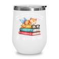 Cats And Books Easily Distracted By Book & Cat Lover Men Women Kids Wine Tumbler Cats And Books Easily Distracted By Book & Cat Lover Men Women Kids Wine Tumbler