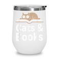 Cats And Books Wine Tumbler
