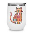 Cats Reading Books Librarian Library Readers Wine Tumbler