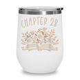 Chapter 28th Birthday Bookworm 28 Years Old For Book Lovers Wine Tumbler