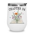 Chapter 34 Book Lovers & Readers 34th Birthday Wildflowers Premium Tri-Blend Wine Tumbler