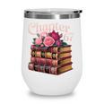 Chapter 67 Floral Book Stack Wine Tumbler Chapter 67 Floral Book Stack Wine Tumbler
