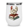 Chicken Books Back To School First Day Of School Boys Girls Wine Tumbler Chicken Books Back To School First Day Of School Boys Girls Wine Tumbler