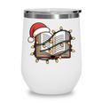 Christmas Book Festive Holiday Xmas Wine Tumbler Christmas Book Festive Holiday Xmas Wine Tumbler