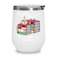 Christmas Book Lovers Naughty Or Nice Wine Tumbler