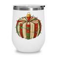 Christmas Book Ornament Lights Holiday Reading Lover Teacher Wine Tumbler