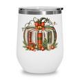 Christmas Book Pumpkin Reading Holiday Lovers Teacher Wine Tumbler