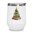Christmas Book Tree All Booked For Xmas Wine Tumbler Christmas Book Tree All Booked For Xmas Wine Tumbler