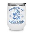 Christmas Snowman Frosted Tales Book Club Wine Tumbler Christmas Snowman Frosted Tales Book Club Wine Tumbler