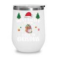 Christmas Tee Most Likely To Read A Book On Christmas Wine Tumbler