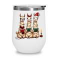 Christmas Three Llamas Reading Reading Books Llama Lover Wine Tumbler Christmas Three Llamas Reading Reading Books Llama Lover Wine Tumbler