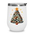 Christmas Tree Books Wine Tumbler