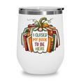 I Closed My Book To Be Here Fall Pumpkin Wine Tumbler
