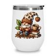 Coffee And Book Reading Accessories For Book Lovers Gnome Wine Tumbler