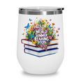 Color Our World Summer Reading 2025 Cute Book Wildflowers Wine Tumbler