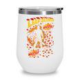 Comic Book Superhero Fall Season Leaf Blower Wine Tumbler