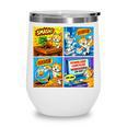 Comic Reader Comic Book Merch Vintage Reading Comic Books Wine Tumbler