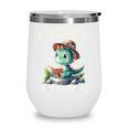 All The Cool Dinosaurs Are Reading Book Reader T-Rex Kawaii Wine Tumbler All The Cool Dinosaurs Are Reading Book Reader T-Rex Kawaii Wine Tumbler