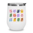 Cool Kids Read Books School Librarian Reading Teacher Wine Tumbler
