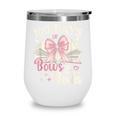 Coquette 100 Days Of Bows Books Reading 100th Day Of School Wine Tumbler Coquette 100 Days Of Bows Books Reading 100th Day Of School Wine Tumbler