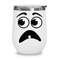 Creepy Face Carrot Halloween Book Character Costume Wine Tumbler Creepy Face Carrot Halloween Book Character Costume Wine Tumbler