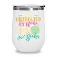 Crochet And Reading Crocheter Bookish Crocheting Book Lover Wine Tumbler Crochet And Reading Crocheter Bookish Crocheting Book Lover Wine Tumbler