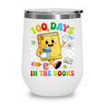 Cute 100 Days In The Books Groovy Boy Girl Teacher Wine Tumbler