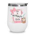 Cute Bookish Kindle Girlie Nerdy Read Book Lover Girl Women Wine Tumbler