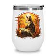 Cute Corgi Dog In Japanese Kimono With Book Men Women Girls Kids Wine Tumbler Cute Corgi Dog In Japanese Kimono With Book Men Women Girls Kids Wine Tumbler
