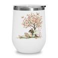 Cute Fairy Reading Fairycore Aesthetic Book Lover Wine Tumbler