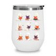 Cute Ghost Reading Book Lovers Halloween Ghost Wine Tumbler