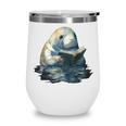 Cute Manatee Reading Book Bookworm Readers Manatee Lover Wine Tumbler Cute Manatee Reading Book Bookworm Readers Manatee Lover Wine Tumbler