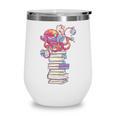 Cute Octopus Bookworm Fun Reading Tee For Book Lovers Wine Tumbler