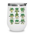 Cute Shamrock Reading Books St Patrick's Day Teacher Reading Wine Tumbler Cute Shamrock Reading Books St Patrick's Day Teacher Reading Wine Tumbler