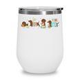Dachshund Book Lover Reading Wiener Dog 100 Days Of School Wine Tumbler Dachshund Book Lover Reading Wiener Dog 100 Days Of School Wine Tumbler