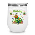 Dad Of Caterpillar Birthday Reading Books Lovers Wine Tumbler