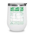 Dad Joke Why Was The Math Book Sad Pun Dad Jokes Wine Tumbler Dad Joke Why Was The Math Book Sad Pun Dad Jokes Wine Tumbler